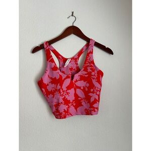 Sage Collective Floral Print Crop Top & Bike Shorts Set - Women's Size L